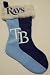 Tampa Bay Rays Colorblock Plush Christmas Stocking
