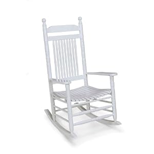 Jack Post KN-22W Knollwood Classic Wood Rocking Chair, Gloss White by 