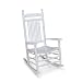 Jack Post KN-22W Knollwood Classic Wood Rocking Chair, Gloss White