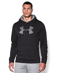 Under Armour Men's Fleece Big Logo Solid Hoodie, Black (002), Large