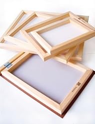8 inch x 10 inch Frame with Fabric Speedball 110 Monofilament