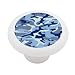 US Camoflage Sky Pattern Decorative High Gloss Ceramic Drawer Knob