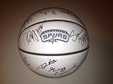 2012 SAN ANTONIO SPURS Team Signed Autographed Logo Basketball COA Ginobili+++