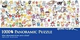 Picture One Hundred Cats And A Fish - Whitlark Panoramic 1,000 Pc
