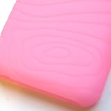 Apple iPod Nano 3 (3rd Generation) Swirly Line Soft Rubber Silicone Protector Skin Case Pink