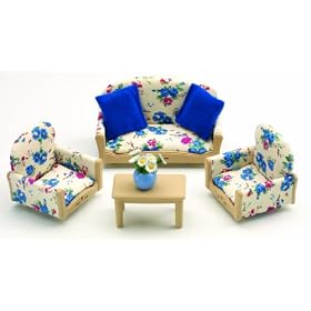 Sylvanian Families Sofa & Armchairs Set