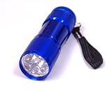 Sona 9 LED Blue Metal Body Flashlight