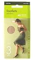 Footsies 3 Pair Pack Of Footsies (Shoe Liners) - Natural
