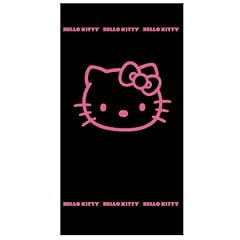 CTI 037716 Strandtuch Hello Kitty Black Fuchsia / 75 x 150 cm