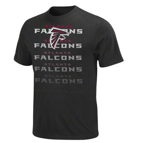 NFL Men's Atlanta Falcons All Time Great III Short Sleeve Basic Tee (Black, Small)