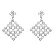 Earrings With 5.80ctw Cubic zirconia Made in 925 Sterling silver. Total item weight 10.10g Length 40.0mm