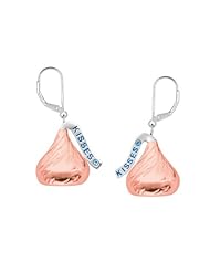 Hersheys Kiss 14k rose gold Flat Back Medium Lever Back Earring