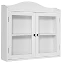 Taymor Decorative Wall Cabinet with Chrome Accents
