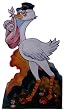 Stork with Baby Girl Standup Poster