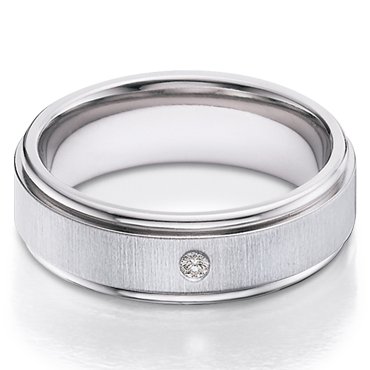 Men's Titanium Diamond Band