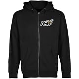 Alabama State Hornets Black Logo Applique Midweight Full Zip Hoody