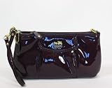 NEW AUTHENTIC COACH LARGE MADISON WRISTLET (Plum/Gold)