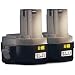 Makita 194157-8 1434 14.4-Volt 2-3/5-Amp Hour NiMH Pod Style Battery, 2-Pack