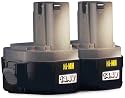 Makita 194157-8 1434 14.4-Volt 2-3/5-Amp Hour NiMH Pod Style Battery, 2-Pack