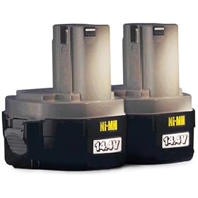 Makita 194157-8 1434 14.4-Volt 2.6 Amp Hour NiMH Pod Style Battery, 2 Pack by Makita