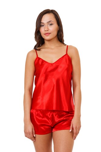 Satin Charmeuse Cami Set, Two Pieces, Plus Sizes, 5 Pretty Colors, Style#CamPLS