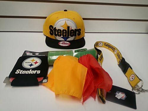 Pittsburgh Steelers Squared Up 9Fifty New Era Snapback Fan Gift Set