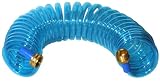 Plastair SpringHose 50-Foot Coiled Water Hose, Ocean Blue #PUW650B93OT