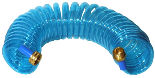 Plastair SpringHose 50-Foot Coiled Water Hose, Ocean Blue #PUW650B93OT