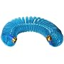 Plastair SpringHose PUW650B93OT-AMZ 50-Foot 3/8-Inch Polyurethane Coil Garden Hose, Blue