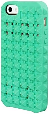Boostcase Hybrid Snap Case and Attachable Studded Jacket for iPhone 5/5S/SE - Retail Packaging - Mint and Mint