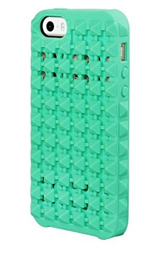 Boostcase Hybrid Snap Case and Attachable Studded Jacket for iPhone 5/5S/SE - Retail Packaging - Mint and Mint