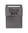 1 (One) Ultra Pro Deck Box - Ultra Pro Deck Textured Box: Dungeon Black