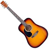 Hudson HD-1 Left Handed Dreadnought Acoustic Guitar Pack - Sunburst