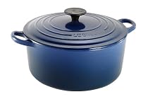 Le Creuset Enameled Cast-Iron 7-1/4-Quart Round French Oven, Cobalt Blue