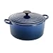 Le Creuset Cast Iron Round Casserole, Graded Blue, 24 cm