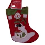 Mini Christmas Holiday Stocking Snowman Design