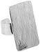 Amate Studios Designer-Feets Flat Rectangle Ring Base, 1/Pkg, Silver Overlay 28.88 by, 16.1mm