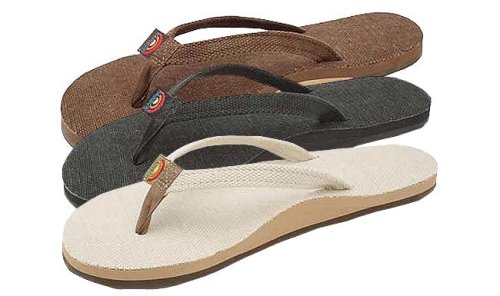 Rainbow Sandals   Womens Hemp Single Layer Narrow Strap