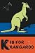Art Poster, K is for Kangaroo - 18.75 x 27.5