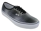 Vans Unisex's VANS AUTHENTIC SKATE SHOES 12 ((BARTONPLAID) BLACK/TRUE WHITE)