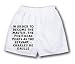 White Boxer Short with In order to become the master, the politician poses as the ser...