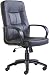 Leather Faced Manager Chair (HAM300T1) H1080xW1170xD620 – black