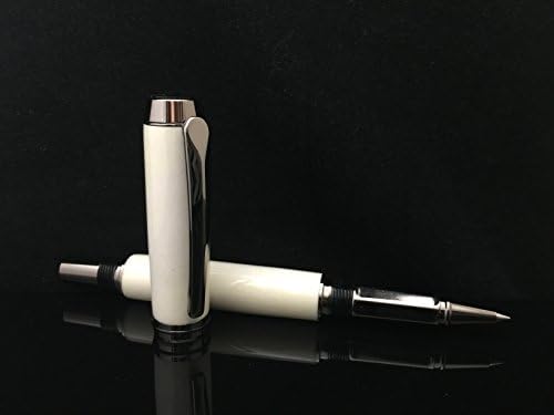 Baron Pen, Deer Antler , Gun Metal Finish, Schmidt Rollerball refill, Cap, Hunter, Gift,694