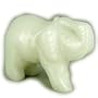 Good Luck Talisman White Jade Elephant Gemstone Carving