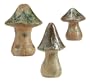 Pack of 6 Wild Mushroom Outdoor Yard Art Garden Statues