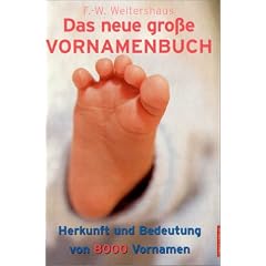 Das neue gro�e Vornamenbuch: Herkunft und Bedeutung von 8000 Vornamen