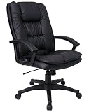 Black Leather High Back Executive Office Chair with Massage [BT-9918-MASS-BK-GG]