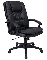 Black Leather High Back Executive Office Chair with Massage [BT-9918-MASS-BK-GG]