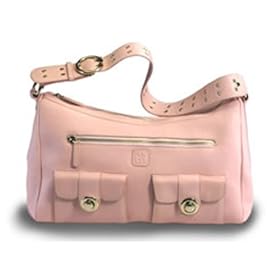 Pink Luxe Leather Diaper Bag