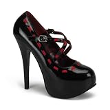 Women's Teeze-18, Criss Cross Buckle Strap Maryjane With Pf Pump